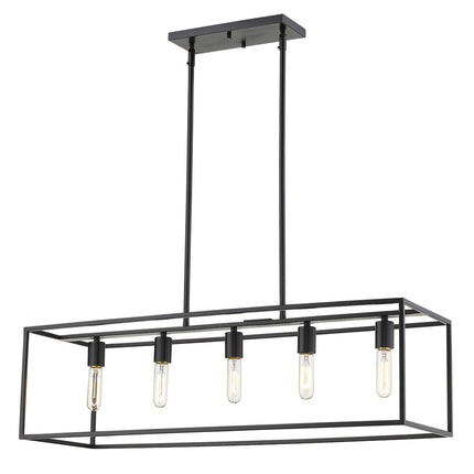 Cobar 5-Light Matte Black Island Pendant Home Decor > Lighting > Ceiling Lights > Pendant Lights TriadCommerceInc Default Title