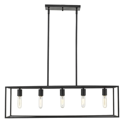 Cobar 5-Light Matte Black Island Pendant Home Decor > Lighting > Ceiling Lights > Pendant Lights TriadCommerceInc