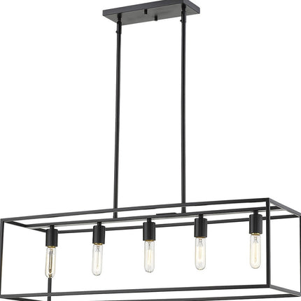 Cobar 5-Light Matte Black Island Pendant Home Decor > Lighting > Ceiling Lights > Pendant Lights TriadCommerceInc