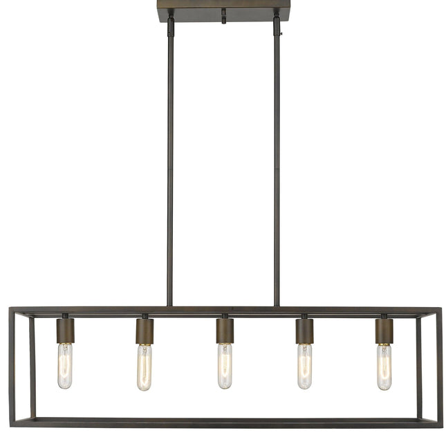 Cobar 5-Light Soil-Rubbed Bronze Island Chandelier Home Decor > Lighting > Ceiling Lights > Chandelier TriadCommerceInc