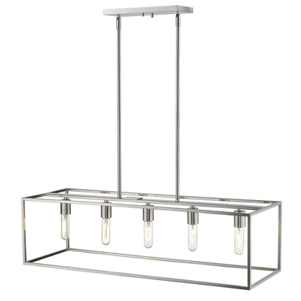 Cobar 5-Light Satin Nickel Island Pendant Home Decor > Lighting > Ceiling Lights > Pendant Lights TriadCommerceInc