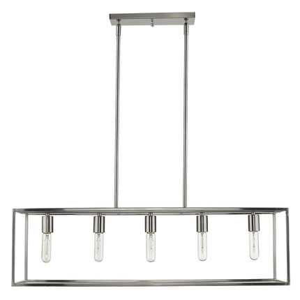 Cobar 5-Light Satin Nickel Island Pendant Home Decor > Lighting > Ceiling Lights > Pendant Lights TriadCommerceInc