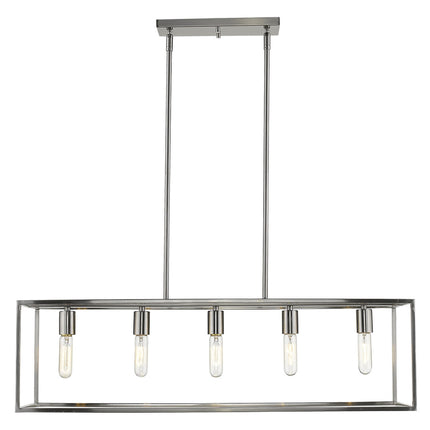 Cobar 5-Light Satin Nickel Island Pendant Home Decor > Lighting > Ceiling Lights > Pendant Lights TriadCommerceInc