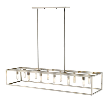 Cobar 12-Light Satin Nickel Island Pendant Light Fixture Home Decor > Lighting > Ceiling Lights > Pendant Lights TriadCommerceInc Default Title