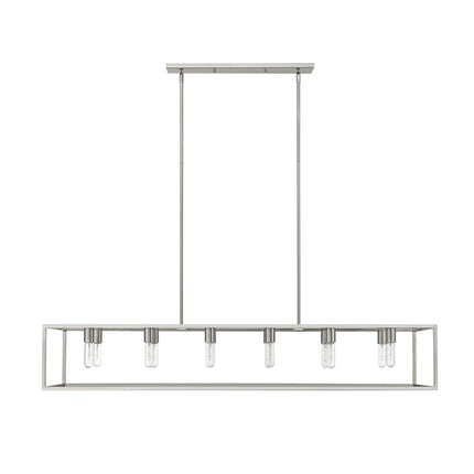 Cobar 12-Light Satin Nickel Island Pendant Light Fixture Home Decor > Lighting > Ceiling Lights > Pendant Lights TriadCommerceInc