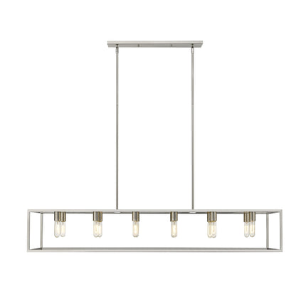 Cobar 12-Light Satin Nickel Island Pendant Light Fixture Home Decor > Lighting > Ceiling Lights > Pendant Lights TriadCommerceInc