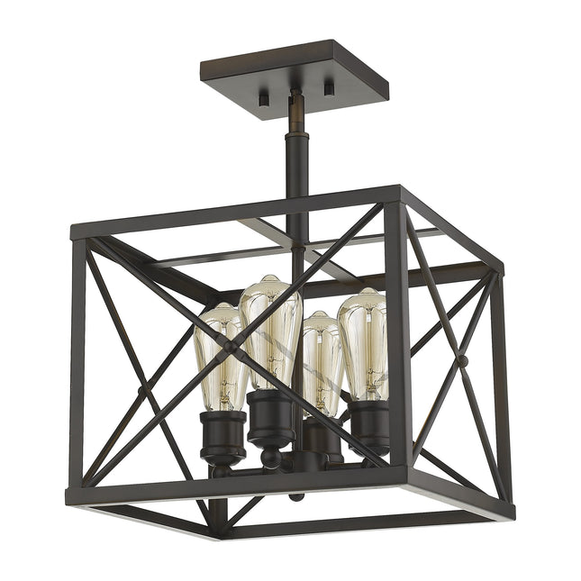Brooklyn 4-Light Oil-Rubbed Bronze Convertible Pendant Home Decor > Lighting > Ceiling Lights > Pendant Lights TriadCommerceInc Default Title
