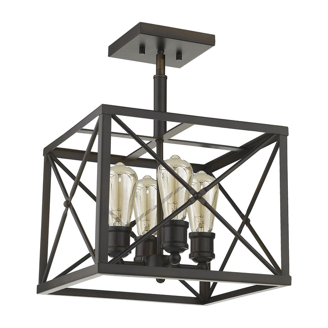 Brooklyn 4-Light Oil-Rubbed Bronze Convertible Pendant Home Decor > Lighting > Ceiling Lights > Pendant Lights TriadCommerceInc