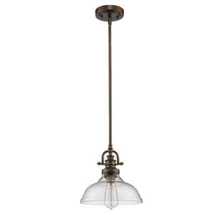 Antique Bronze Hanging Light with Glass Dome Shade Home Decor > Lighting > Ceiling Lights > Pendant Lights TriadCommerceInc Default Title