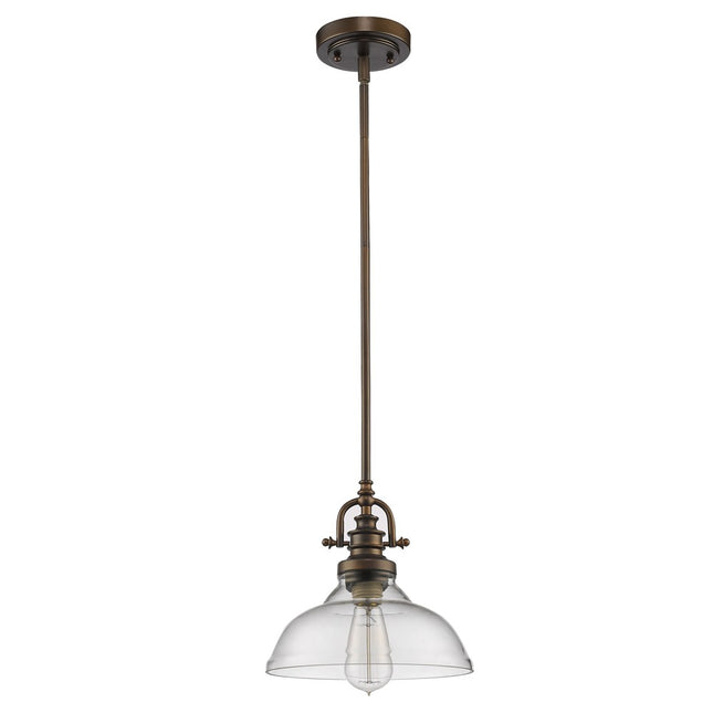 Antique Bronze Hanging Light with Glass Dome Shade Home Decor > Lighting > Ceiling Lights > Pendant Lights TriadCommerceInc Default Title
