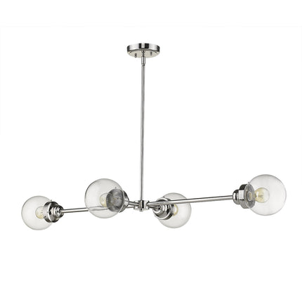 Portsmith Polished Nickel 4-Light Island Pendant Lighting Home Decor > Lighting > Ceiling Lights > Pendant Lights TriadCommerceInc Default Title