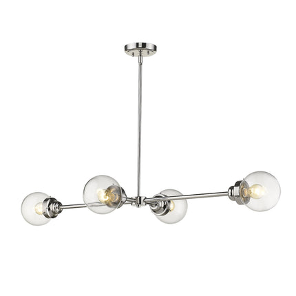 Portsmith Polished Nickel 4-Light Island Pendant Lighting Home Decor > Lighting > Ceiling Lights > Pendant Lights TriadCommerceInc