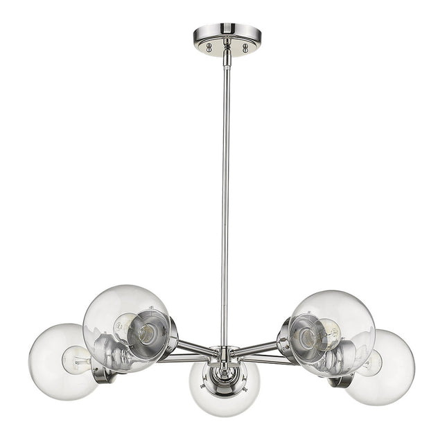 Portsmith 5-Light Polished Nickel Chandelier Home Decor > Lighting > Ceiling Lights > Chandelier TriadCommerceInc