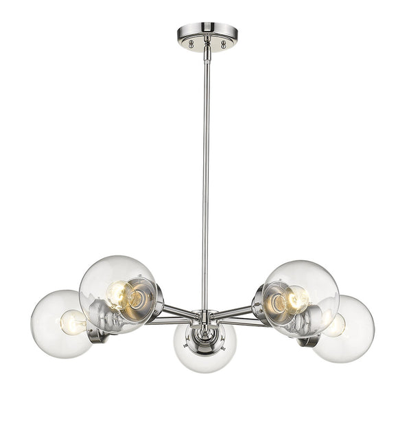 Portsmith 5-Light Polished Nickel Chandelier Home Decor > Lighting > Ceiling Lights > Chandelier TriadCommerceInc