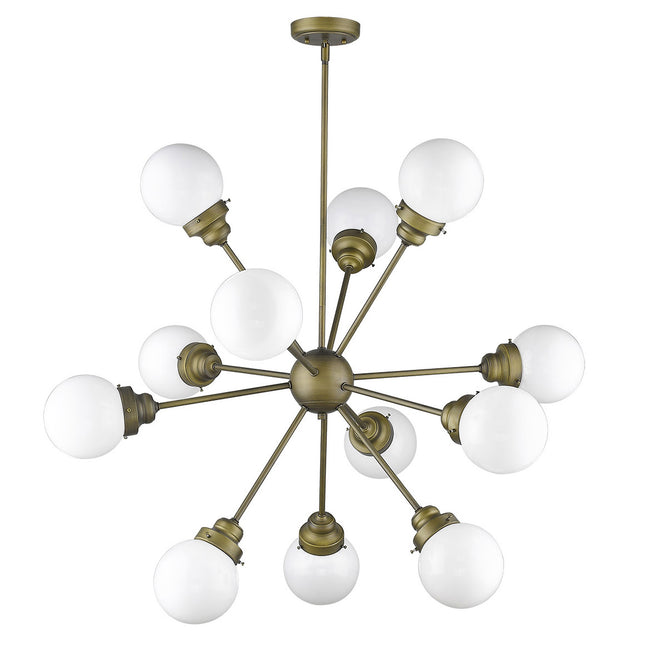 Portsmith 12-Light Raw Brass Chandelier Home Decor > Lighting > Ceiling Lights > Chandelier TriadCommerceInc