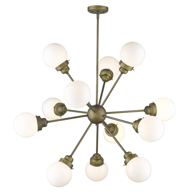 Portsmith 12-Light Raw Brass Chandelier Home Decor > Lighting > Ceiling Lights > Chandelier TriadCommerceInc
