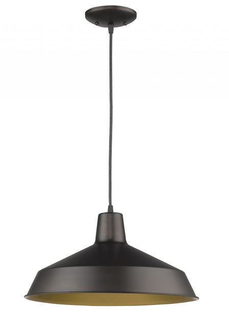 Industrial Brushed Bronze Hanging Pendant Light Fixture Home Decor > Lighting > Ceiling Lights > Pendant Lights TriadCommerceInc Default Title