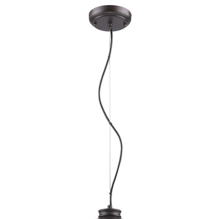 Alcove 4-Light Oil Rubbed Bronze Pendant Light with Raw Brass Interior Home Decor > Lighting > Ceiling Lights > Pendant Lights TriadCommerceInc