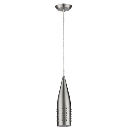 Narrow Silver Hanging Pendant Light with Glass Studs Home Decor > Lighting > Ceiling Lights > Pendant Lights TriadCommerceInc