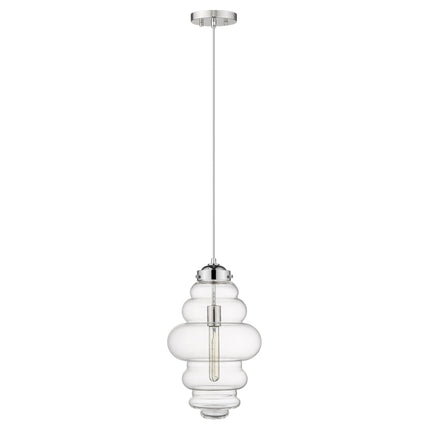Ballina 1-Light Polished Nickel Mini Pendant Light with Clear Glass Shade Home Decor > Lighting > Ceiling Lights > Pendant Lights TriadCommerceInc Default Title
