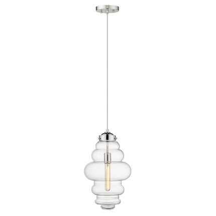 Ballina 1-Light Polished Nickel Mini Pendant Light with Clear Glass Shade Home Decor > Lighting > Ceiling Lights > Pendant Lights TriadCommerceInc