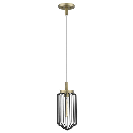 Gold and Black Metal Cage Pendant Light Fixture Home Decor > Lighting > Ceiling Lights > Pendant Lights TriadCommerceInc Default Title