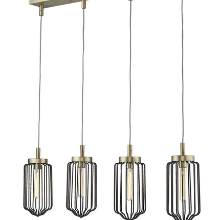 Reece 4-Light Aged Brass Island Pendant Light Fixture Home Decor > Lighting > Ceiling Lights > Pendant Lights TriadCommerceInc