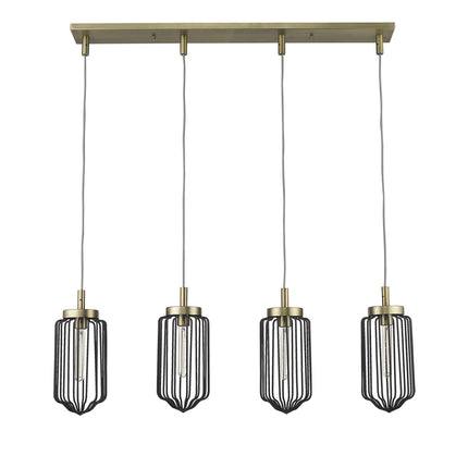 Reece 4-Light Aged Brass Island Pendant Light Fixture Home Decor > Lighting > Ceiling Lights > Pendant Lights TriadCommerceInc
