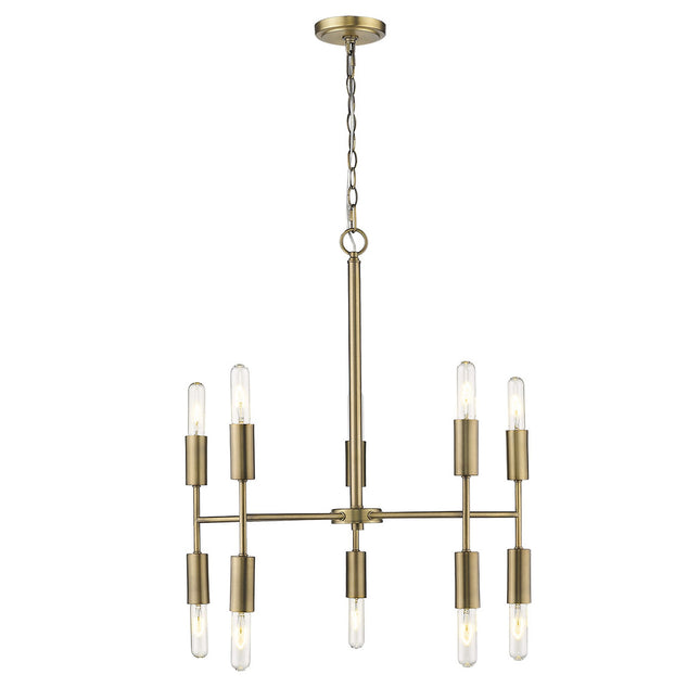 Perret 10-Light Aged Brass Chandelier Home Decor > Lighting > Ceiling Lights > Chandelier TriadCommerceInc
