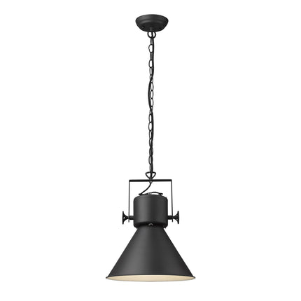 Crew Matte Black 1-Light Adjustable Pendant Light Home Decor > Lighting > Ceiling Lights > Pendant Lights TriadCommerceInc