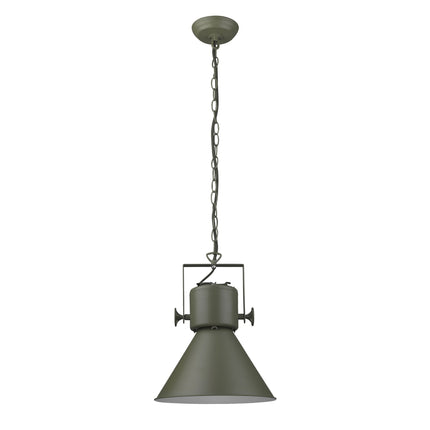 Crew Green Adjustable Cone Steel Pendant Light Home Decor > Lighting > Ceiling Lights > Pendant Lights TriadCommerceInc Default Title