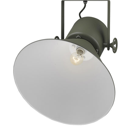 Crew Green Adjustable Cone Steel Pendant Light Home Decor > Lighting > Ceiling Lights > Pendant Lights TriadCommerceInc