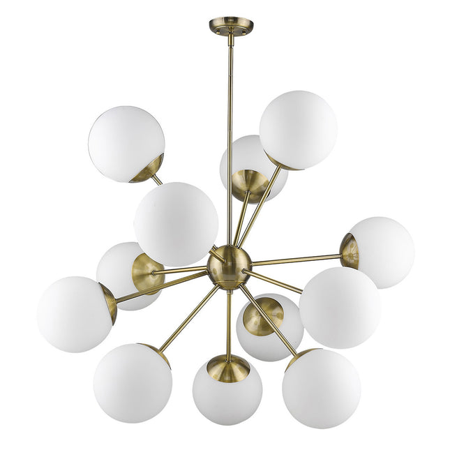 Solea 12-Light Antique Brass Chandelier Home Decor > Lighting > Ceiling Lights > Chandelier TriadCommerceInc