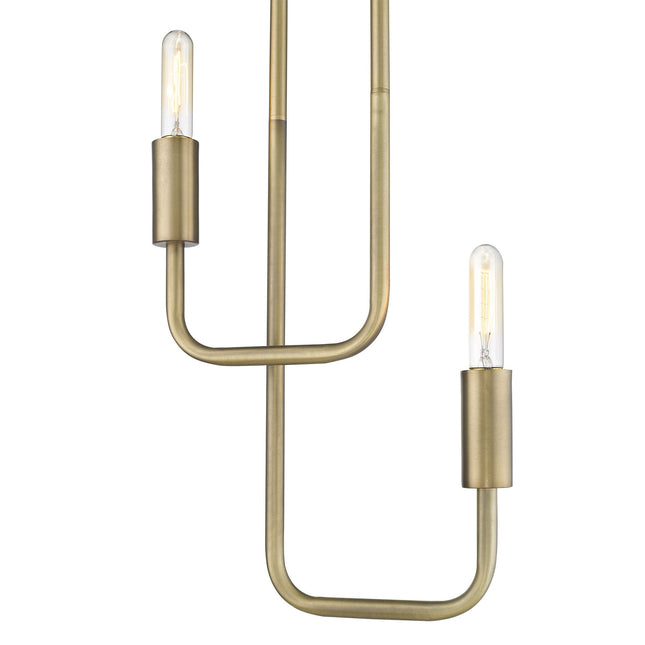 Perret 2-Light Aged Brass Pendant Home Decor > Lighting > Ceiling Lights > Pendant Lights TriadCommerceInc