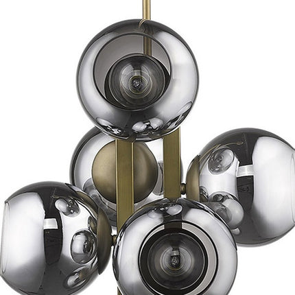 Lunette 6-Light Aged Brass Pendant Home Decor > Lighting > Ceiling Lights > Pendant Lights TriadCommerceInc