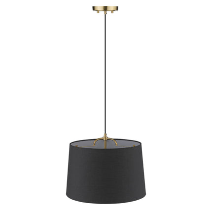 Lamia Gold Mini Pendant Light with Linen Black Shade Home Decor > Lighting > Ceiling Lights > Pendant Lights TriadCommerceInc