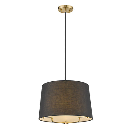 Lamia Gold Mini Pendant Light with Linen Black Shade Home Decor > Lighting > Ceiling Lights > Pendant Lights TriadCommerceInc