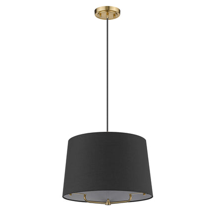 Lamia Gold Mini Pendant Light with Linen Black Shade Home Decor > Lighting > Ceiling Lights > Pendant Lights TriadCommerceInc