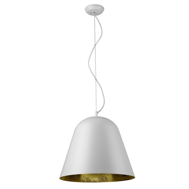 Knell 1-Light White Pendant Home Decor > Lighting > Ceiling Lights > Pendant Lights TriadCommerceInc Default Title