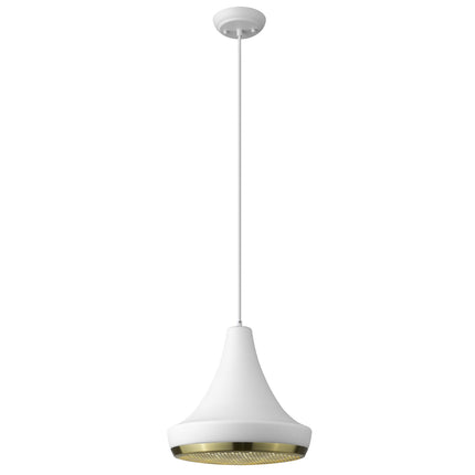 Tholos 1-Light White Pendant Pendants TriadCommerceInc Default Title  