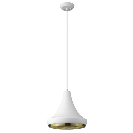 Tholos 1-Light White Pendant Pendants TriadCommerceInc   