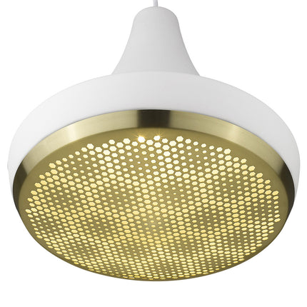 Tholos 1-Light White Pendant Pendants TriadCommerceInc   