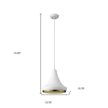 Tholos 1-Light White Pendant Pendants TriadCommerceInc   
