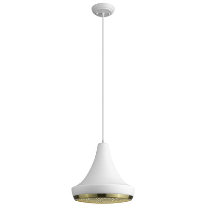 Tholos 1-Light White Pendant Pendants TriadCommerceInc   
