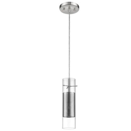 Glass Silver Mesh Shade Pendant Light Modern Ceiling Fixture Home Decor > Lighting > Ceiling Lights > Pendant Lights TriadCommerceInc Default Title