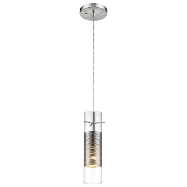 Glass Silver Mesh Shade Pendant Light Modern Ceiling Fixture Home Decor > Lighting > Ceiling Lights > Pendant Lights TriadCommerceInc