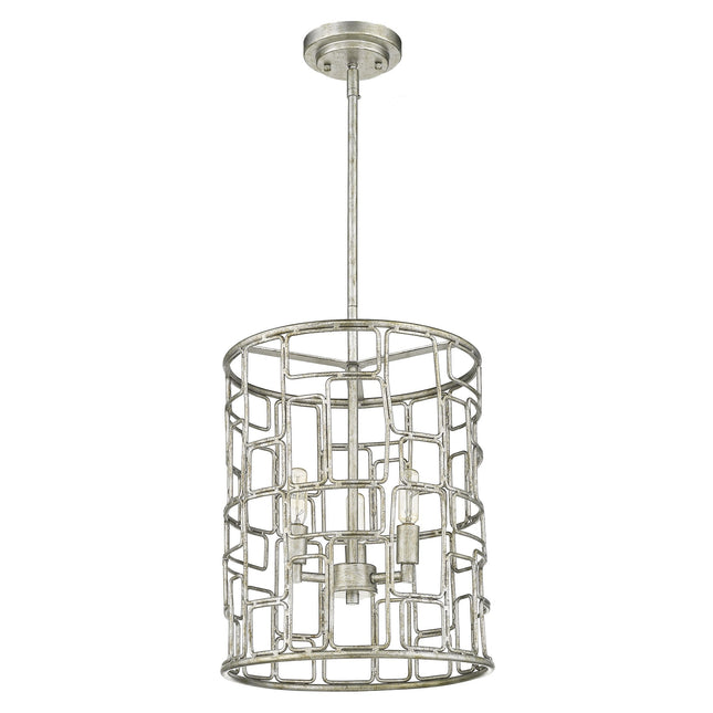 Amoret 3-Light Antique Silver Convertible Pendant Home Decor > Lighting > Ceiling Lights > Pendant Lights TriadCommerceInc Default Title