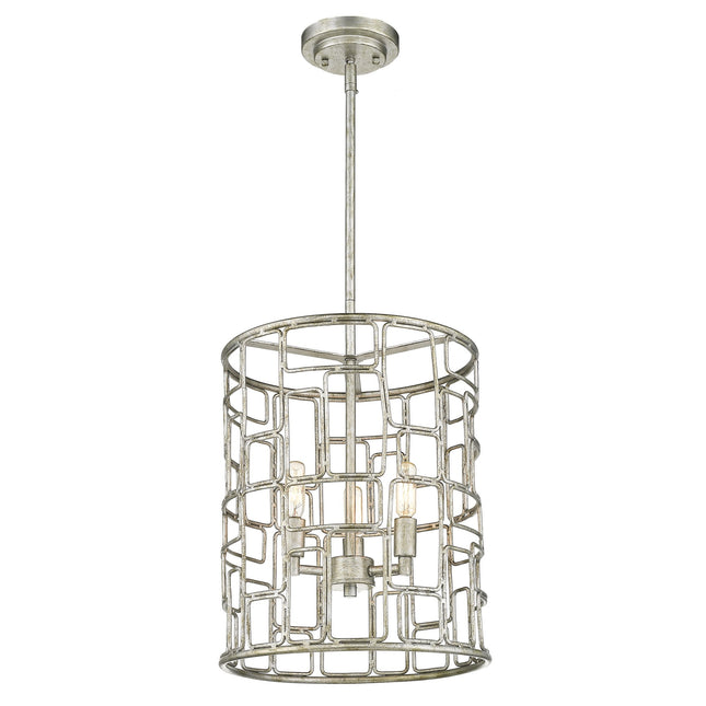 Amoret 3-Light Antique Silver Convertible Pendant Home Decor > Lighting > Ceiling Lights > Pendant Lights TriadCommerceInc