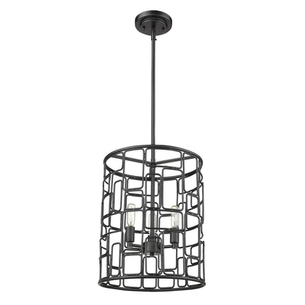 Amoret 3-Light Matte Black Convertible Pendant Home Decor > Lighting > Ceiling Lights > Pendant Lights TriadCommerceInc Default Title