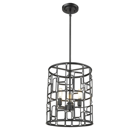 Amoret 3-Light Matte Black Convertible Pendant Home Decor > Lighting > Ceiling Lights > Pendant Lights TriadCommerceInc